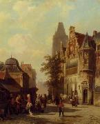 unknow artist European city landscape, street landsacpe, construction, frontstore, building and architecture. 276 Germany oil painting reproduction